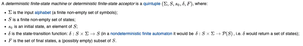 state machine mathematical model